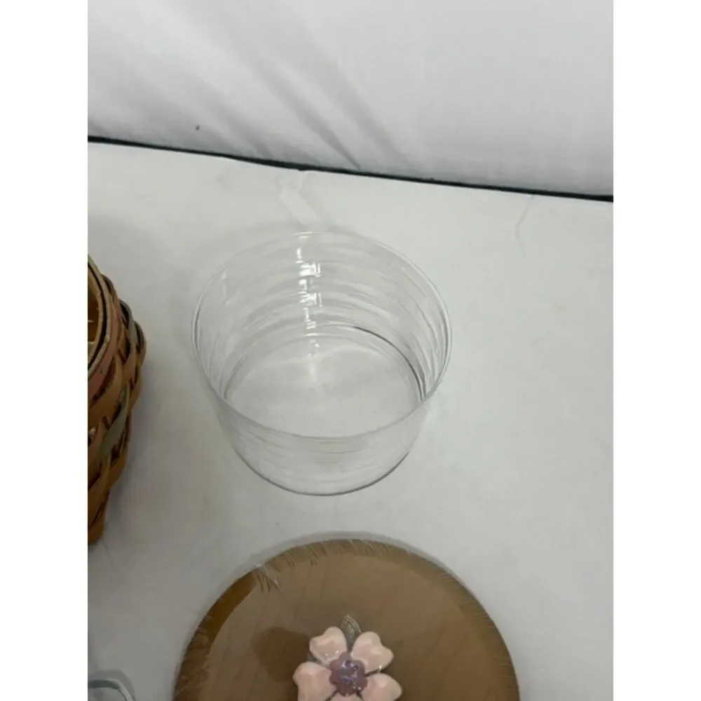 Longaberger 2009 Mother's Day Basket, Protector, Liner & Lid Combo Set New